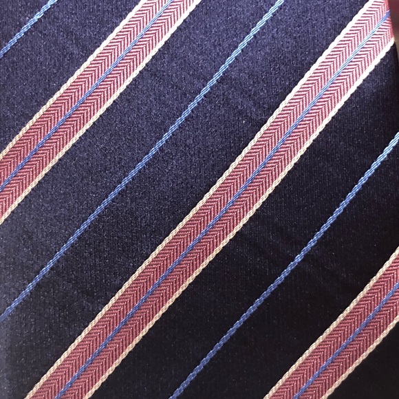 ETON Tie: pink/ blue stripe - Picture 6 of 9
